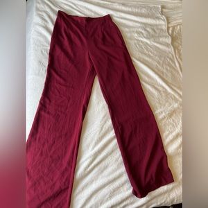 The cutest burgundy going out pants!!! Size Medium high waisted